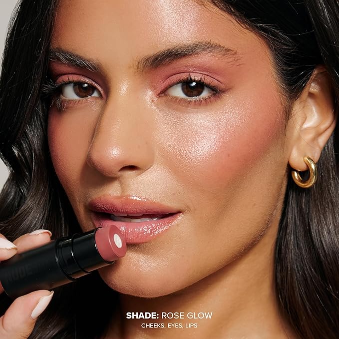 Nudies Matte + Glow Core All Over Face Blush Color - Rose Glow