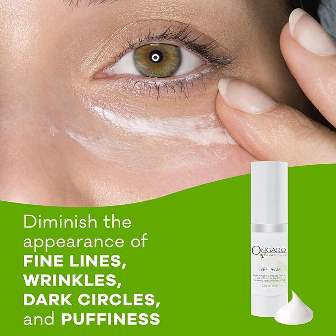 Eye Wrinkle Cream for Women - Organic Anti-Aging Dark Circles Under Eye Treatment - Under Eye Cream for Puffiness and Bags Under Eyes, Crow's Feet- Hyaluronic Acid, Vitamins A, C & E
