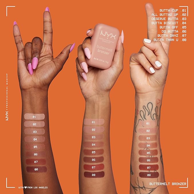 NYX PROFESSIONAL MAKEUP Matte Buttermelt Bronzer, Longwear Face Makeup with Up to 12 Hours of Wear, Vegan Formula - Butta Dayz