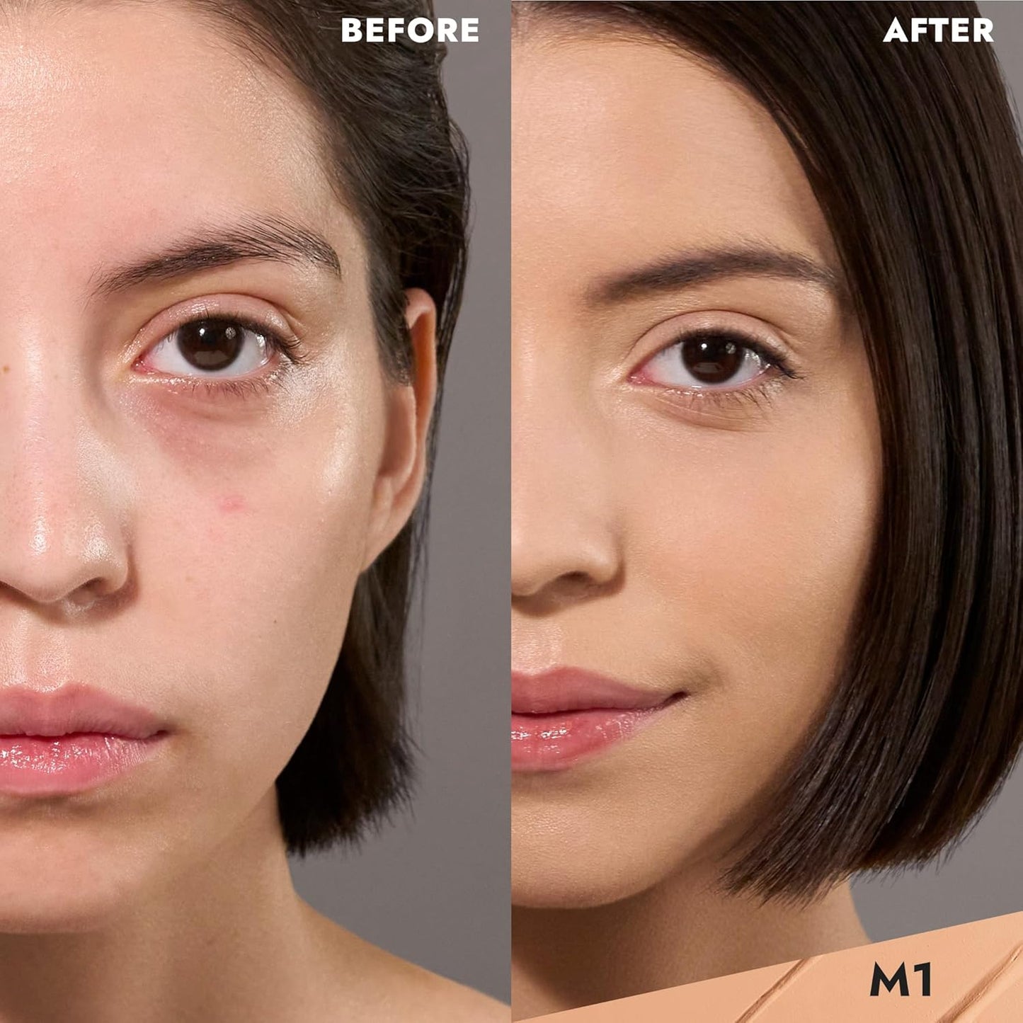 COVER FX Total Cover Cream Foundation - Shade M1 - Buildable Coverage - Natural Finish - Oil-Free - Sweat-Proof