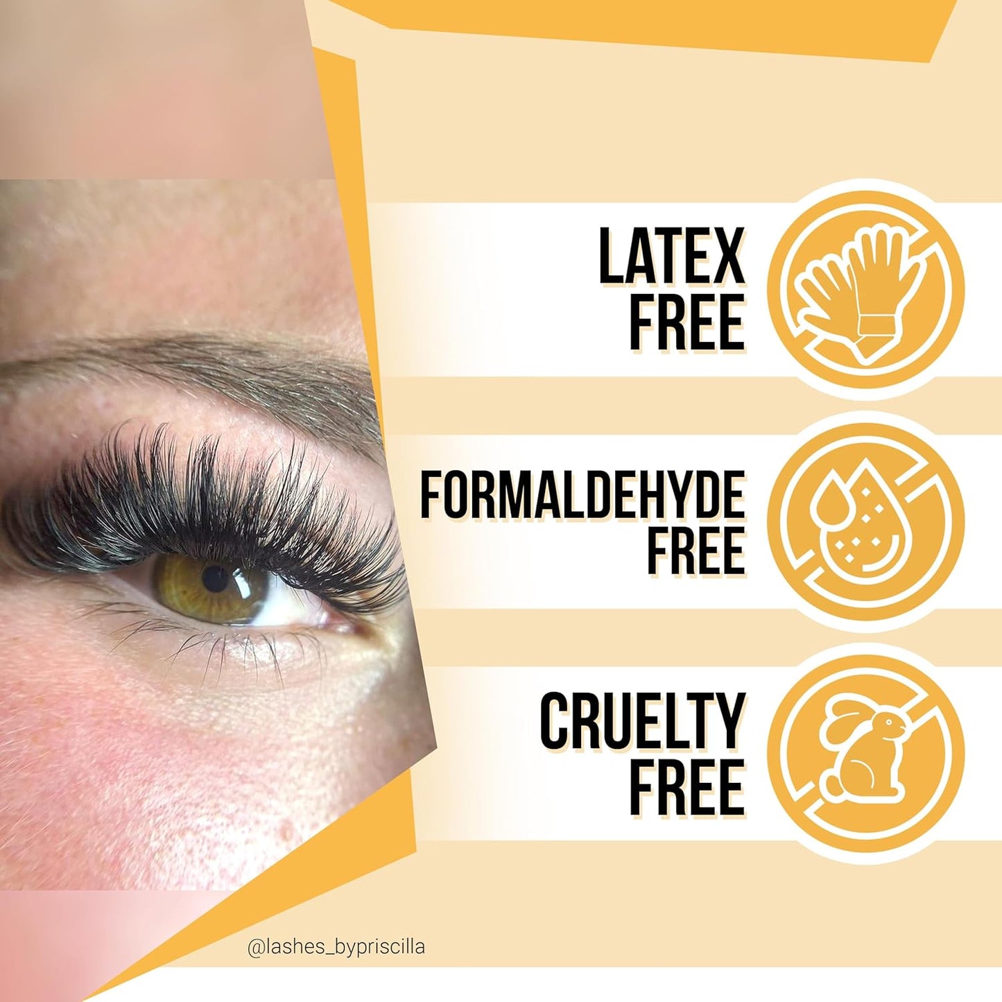 Forabeli Pro Care Lash Extension Glue, 1–2 Sec Fast Dry, 8 Week Retention, Advanced Bonding System, Professional Eyelash Extension Glue, Lash Adhesive for Eyelash Extensions