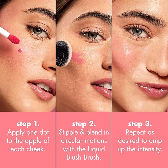 e.l.f. Camo Liquid Blush, Long-lasting Liquid Blush For High-pigment Color, Creates A Soft, Dewy Finish, Vegan & Cruelty-free, Pinky Promise