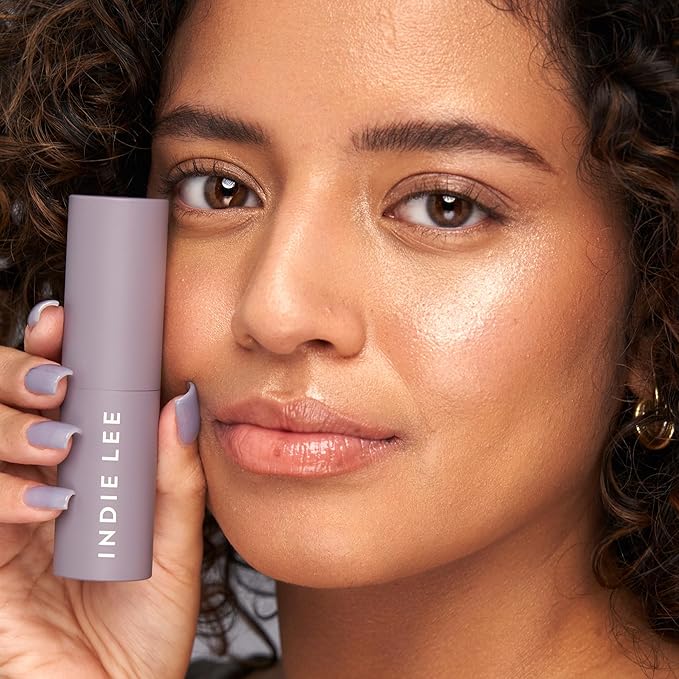 Indie Lee Hints Hydrastick - Color Correcting Highlighter Stick with Ceramides & Arjuna Extract - Even Skin Tone, Blur Redness & Discoloration, Add Shine - Hydrating Stick for Glowing Skin (8g)
