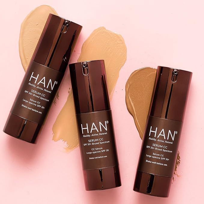 HAN Skincare Cosmetics Serum CC with SPF 30 I Vegan I Cruelty-Free I Waterless (Shade 5)