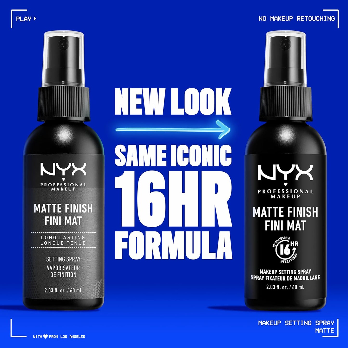 NYX PROFESSIONAL MAKEUP Makeup Setting Spray, Matte Setting Spray for 16HR Make Up Wear