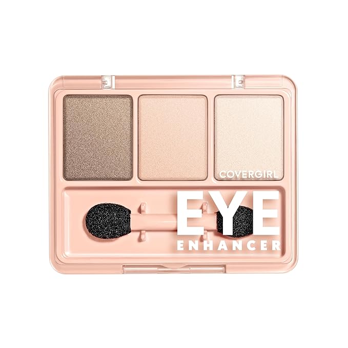 COVERGIRL - Eye Enhancers 3-Kit Eyeshadow, silky, sheer formula, double ended applicator, 100% Cruelty-free
