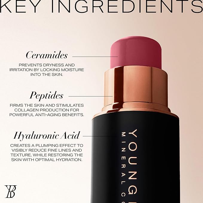 Youngblood VividLuxe Crème Blush Stick, Sorbet
