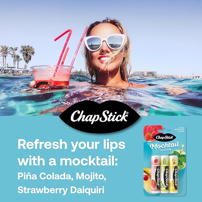 ChapStick Summer Variety Lip Balm Pack in Joyful Flavors- 0.15 Oz x 18 Sticks