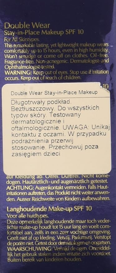 Double Wear Stay In Place Makeup SPF 10 - 3C3 Sandbar 30ml