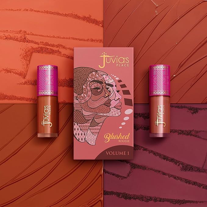 Juvia's Place Blushed Liquid Blush PerkyPoppy - Dewy Tint Cheeks Makeup Glow Pigment Effortless Beauty Long Lasting Cosmetics Soft Creamy Natural Buildable All Skin Color Light Flawless Finish Blend
