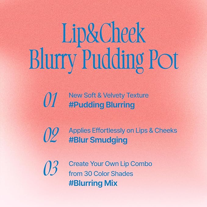 Lip&Cheek Blurry Pudding Pot | Bestie Moment - BFF | makeup blush for women