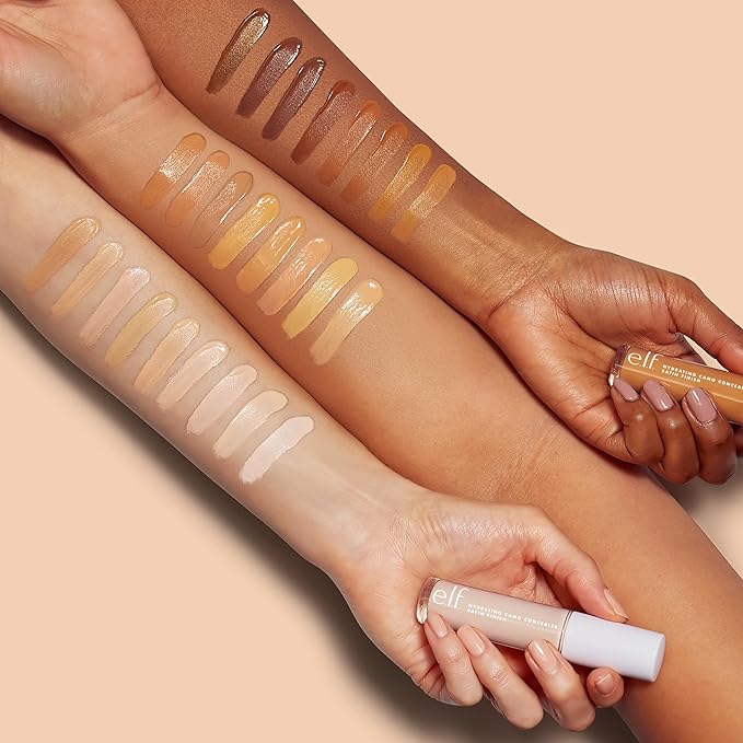 e.l.f. Hydrating Camo Concealer, Lightweight, Full Coverage, Long Lasting, Conceals, Corrects, Covers, Hydrates, Highlights, Tan Neutral, Satin Finish, 25 Shades, All-Day Wear, 0.20 Fl Oz