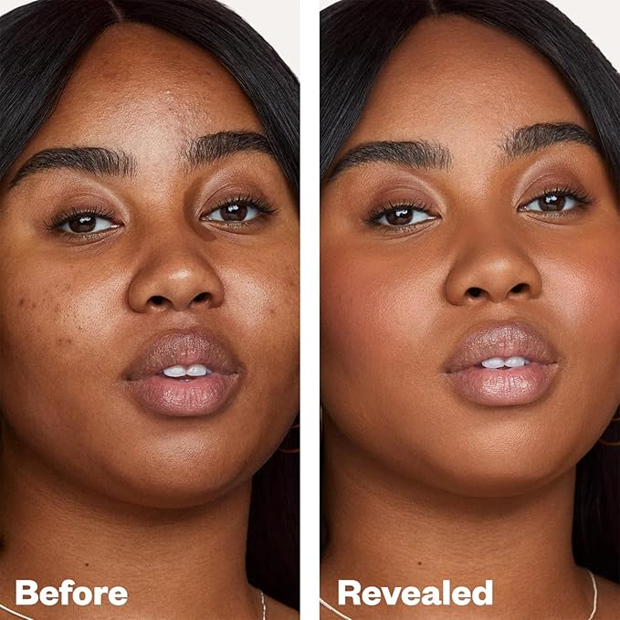Kosas Revealer Skin-Improving Foundation with SPF 25 Protection - Hydrate, Brighten, Soothe, Plump, Protect Skin - Smoothing Texture, Natural Finish and Clean Formula - Medium Deep Neutral Warm 340