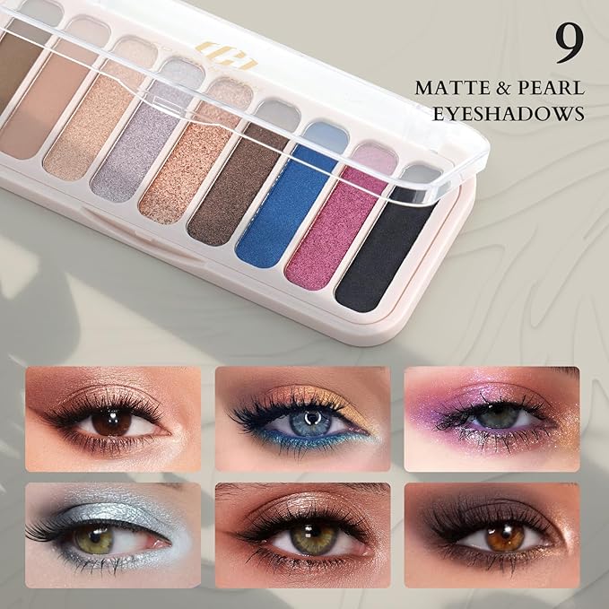 Color Nymph Makeup Kit for Women, Makeup Gift Set All In One Travel Backpack for Girls With Eyeshadow,Mascara, Lipgloss, Highlighter, Blush, Eyeliner pencil (Bag C)