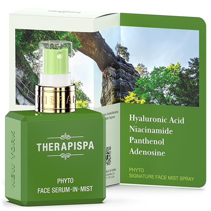 Face Serum-In-Mist – Refreshing Face Mist & Spray Serum with Niacinamide, Panthenol & Hyaluronic Acid for Hydration, Balance & Skin Vitality (Phyto, 2.0 fl oz)
