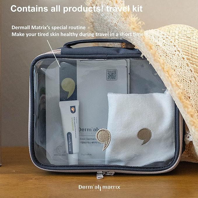 DERM·ALL MATRIX] Travel KIT. A travel kit containing all products so you can follow your skincare routine wherever you are. Skin Nourishing. Lifting and Hydrating.Moisturizing.