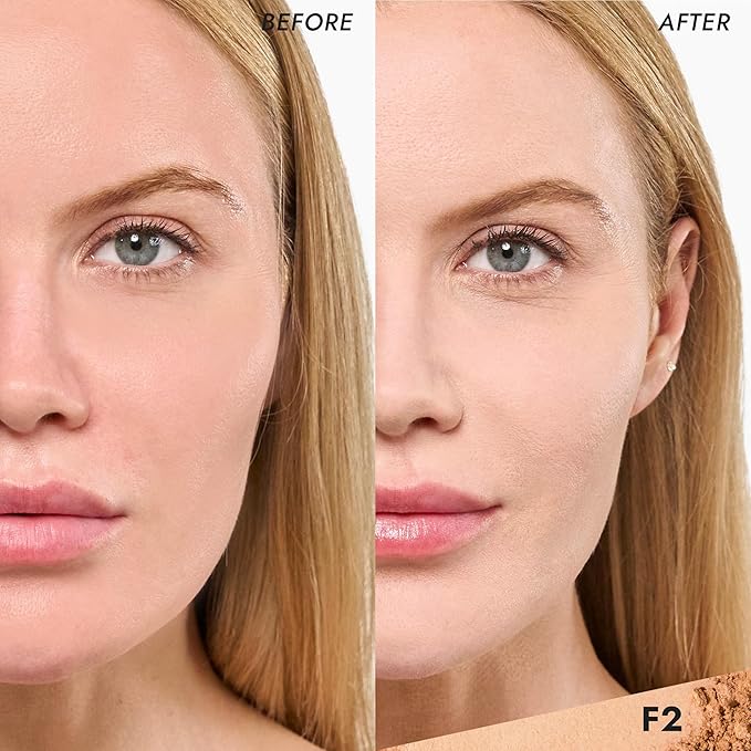 COVER FX Pressed Mineral Foundation - Shade F2 - Weightless Powder Foundation - Buildable Light to Full Coverage - Matte Finish - All Skin Types