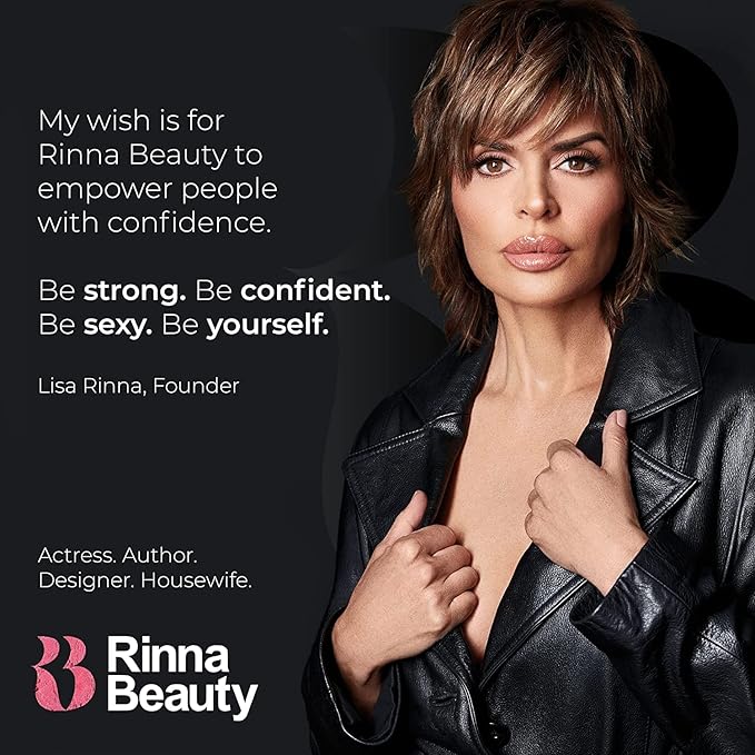 Rinna Beauty Larger Than Life Lip Plumping Oil - Power - Moisturizes & Hydrates Lips - Natural Plumping Over Time - Vegan, Cruelty-Free, & Paraben-Free 0.3 Fl Oz
