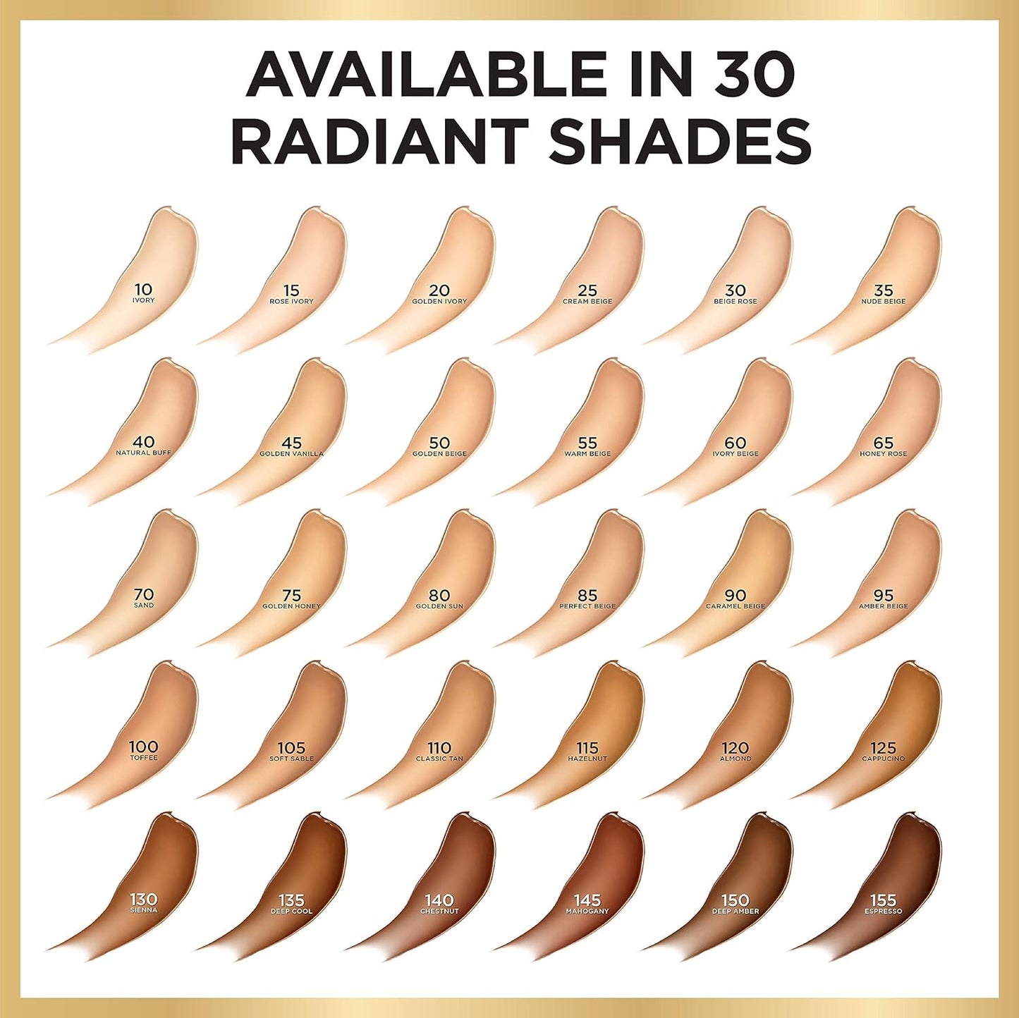 L'Oreal Paris Age Perfect Radiant Serum Foundation with SPF 50, Golden Vanilla, 1 fl. oz.