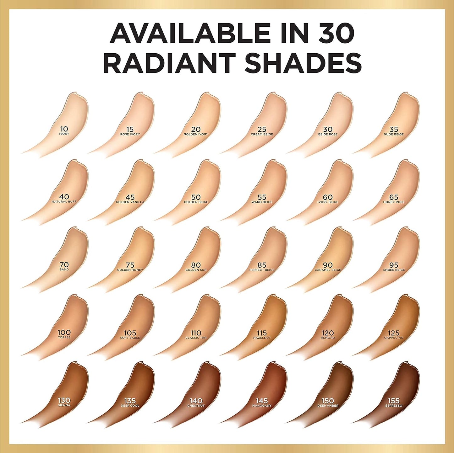 L'Oreal Paris Age Perfect Radiant Serum Foundation with SPF 50, Golden Beige, 1 Ounce