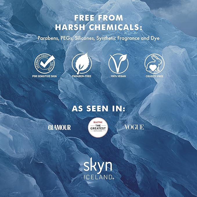 skyn ICELAND Hydro Cool Firming Under Eye Patches with Peptides and Coenzyme Q10 Instant Cooling Relief for Tired Puffy Eyes, 16 Pairs