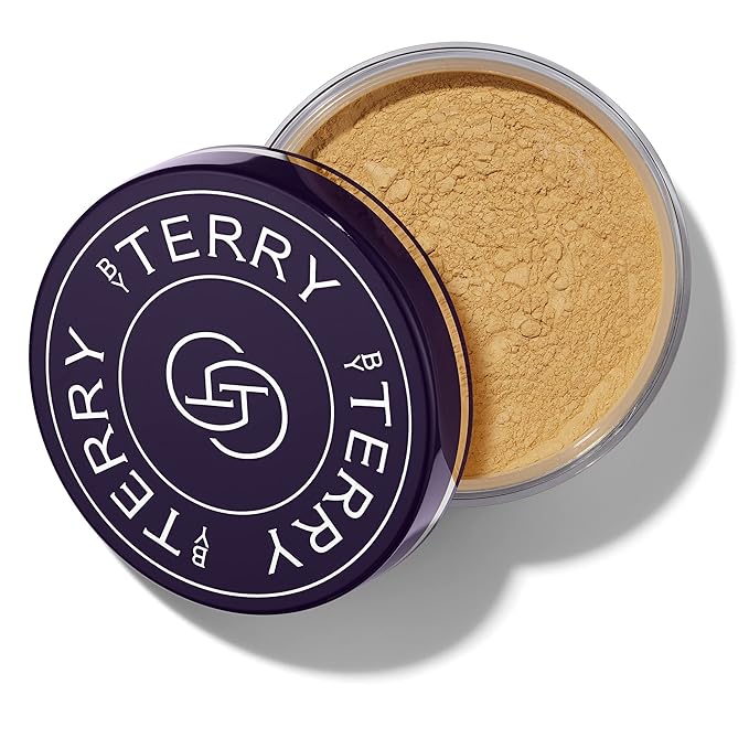 By Terry Hyaluronic Tinted Hydra-Powder, Non-Drying Loose Face Setting Powder, Blur Imperfections & Mattify, Medium Fair, 0.35 oz