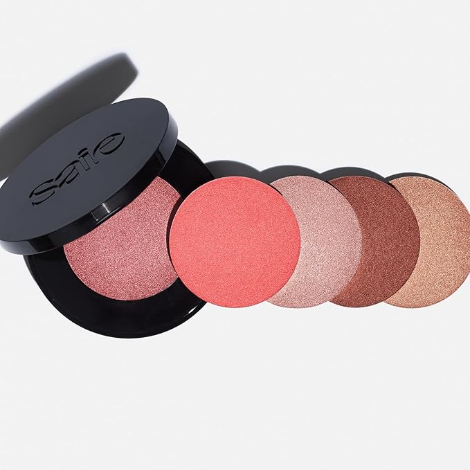 Saie Glow Sculpt Multi-Use Highlighter + Cream Blush - Lightweight with Hyaluronic Acid + Micropearl for Radiant, Glowing Skin - Peachglow (.02 oz)