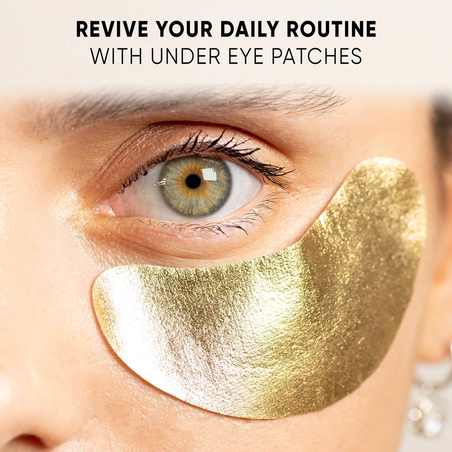 CÉLOR Under Eye Patches Premium - Golden Under Eye Mask Enriched with Hyaluronic Acid, Caffeine, Tea Tree & Collagen, Under Eye Patches for Puffy Eyes, Dark Circles and Puffiness (14 Pairs)