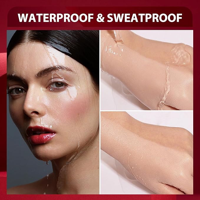 FV Waterproof Foundation with Medium Coverage, Oil-free & Long Lasting, Lightweight, Matte Foundation for Oily/Normal Skin, Sweat-resistant Liquid Makeup Foundation for Face, 30g, Classic Ivory