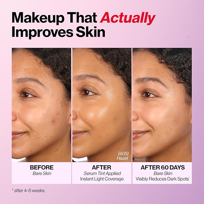 Revlon Illuminance Tinted Serum, Triple Hyaluronic Acid, Evens Out Skin Tone Over Time and Hydrates All Day, SPF 15, 509 Sandalwood, 0.94 fl oz.