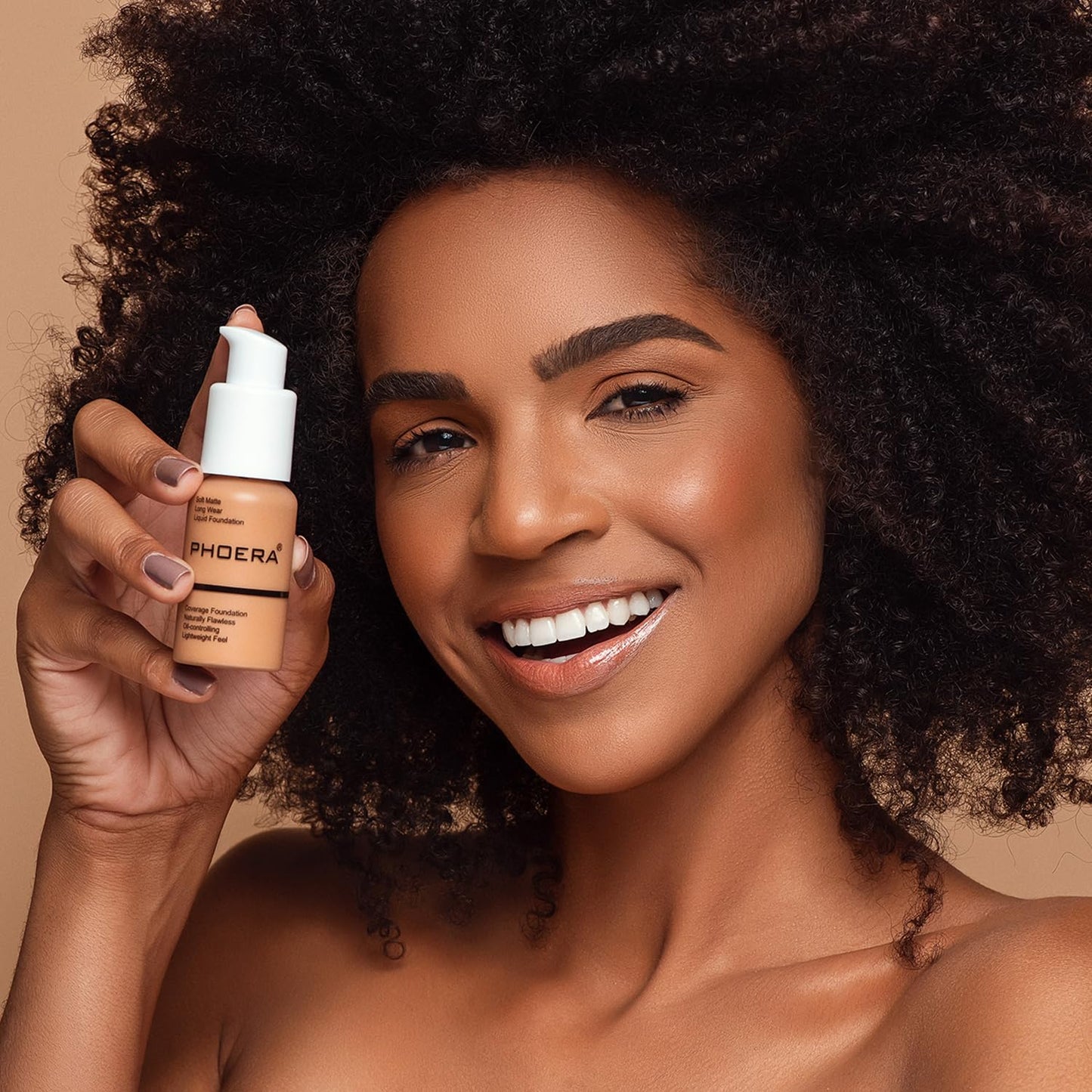 PHOERA Foundation, PHOERA Matte Liquid Foundation,PHOERA Makeup for Women, PHOERA Foundation Full Coverage Concealer, 30ml 24HR Matte Oil Control Concealer (103- Warm peach)