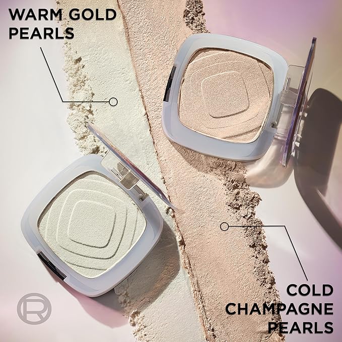L'Oreal Paris Infallible Up to 24HR Highlighter, Longwear Powder Highlighter For All Day Glow, Icy Gold, 0.31 Oz