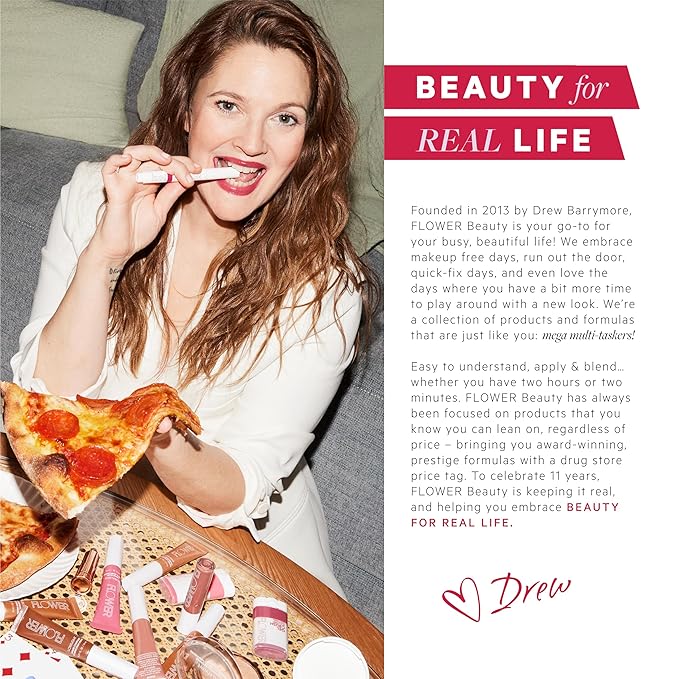 FLOWER BEAUTY By Drew Barrymore Light Illusion Full Coverage Concealer - Diffuse Dark Under Eye Circles + Blurs Blemishes - Weightless Formula + Crease Proof Makeup (Porcelain)