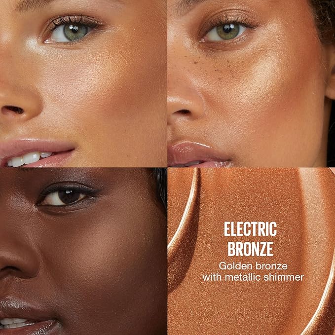 Maybelline Sunkisser Multi-Use Liquid Blush and Bronzer, Blendable, Longwear, Glowy Make Up, Electric Blush, 1 Count