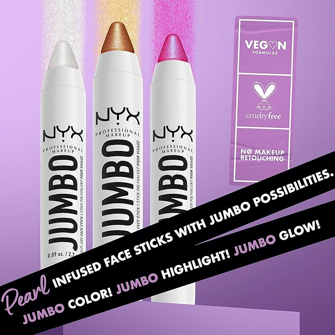 NYX PROFESSIONAL MAKEUP, Jumbo Multi-Use Face Highlighter Stick - Apple Pie