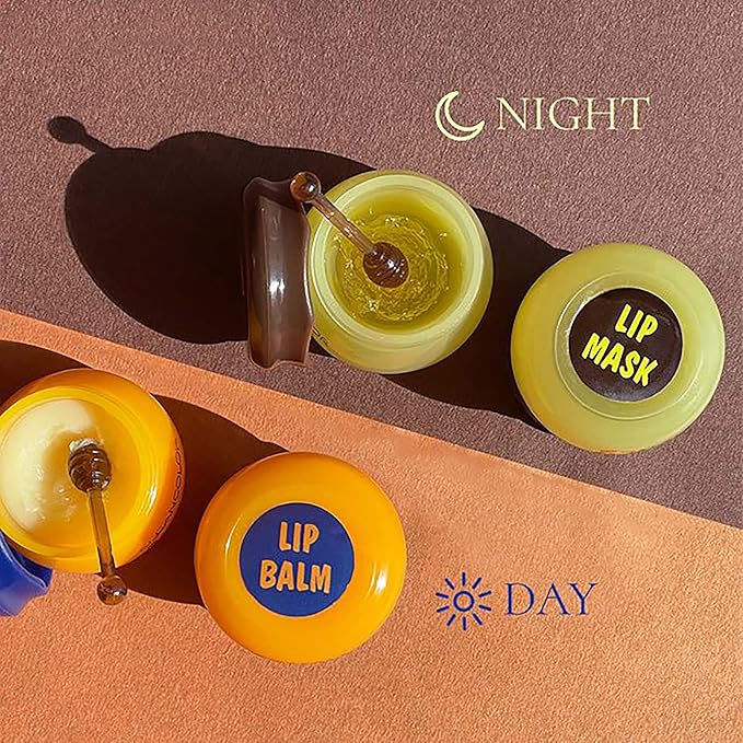 LIP CARE SET SYMP-HONEY HONEY LIP BALM & LIP MASK with HONEY DIPPERS