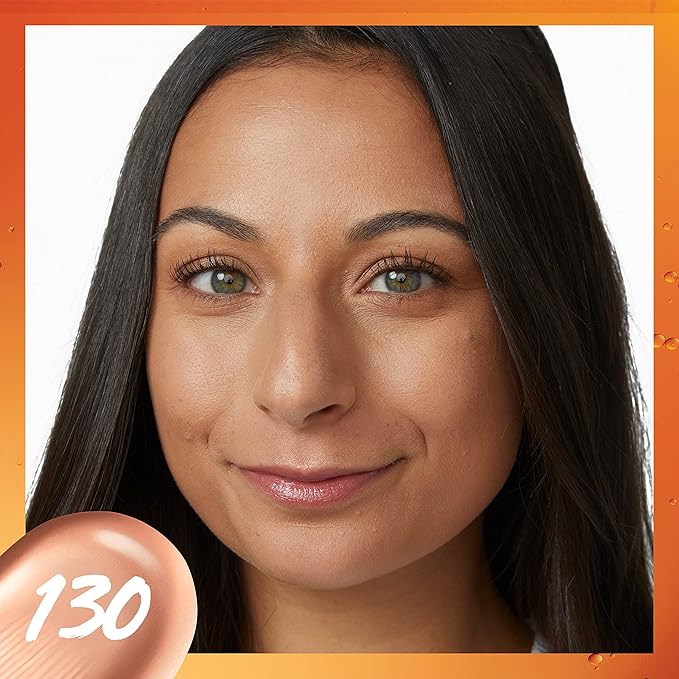 Maybelline Super Stay Up to 24HR Skin Tint, Radiant Light-to-Medium Coverage Foundation, Makeup Infused With Vitamin C, 130, 1 Count