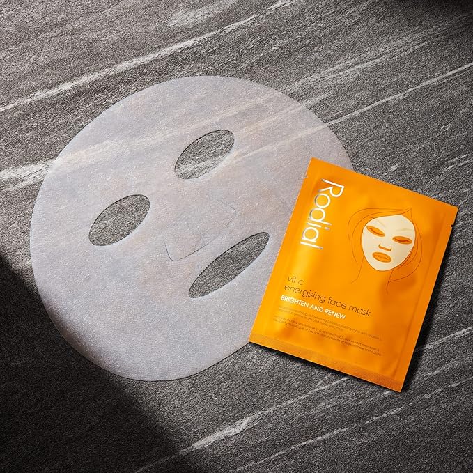 Rodial Vit C Energising Sheet Masks,0.67 Fl Oz (Pack of 4)