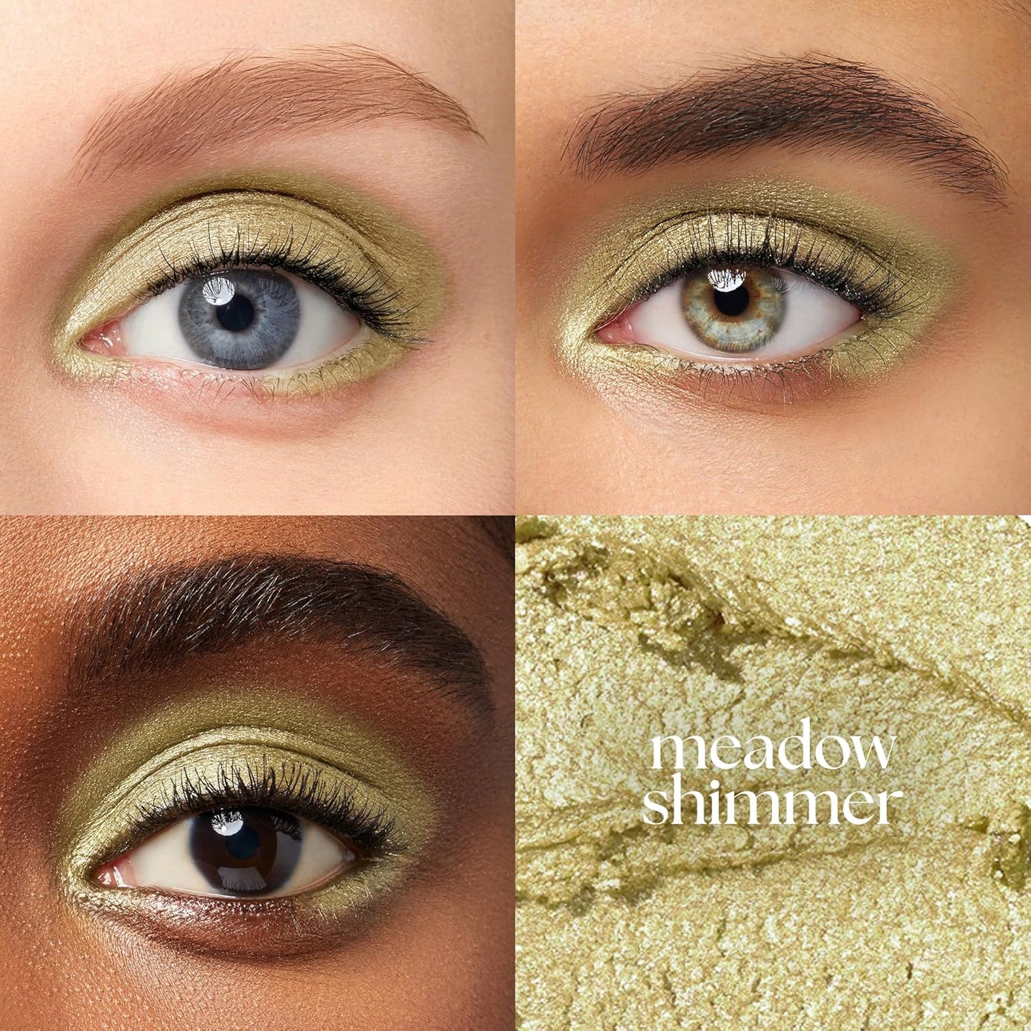 Julep Eyeshadow 101 Cream-to-Powder Waterproof Shadow Stick – Meadow Shimmer – Long-Lasting, Crease-Proof, Earthy Green Shimmer Cream Eyeshadow with Built-in Smudger