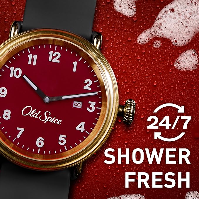 Old Spice Body Wash for Men, 24/7 Shower Fresh with Lasting Scent, Red Collection, Swagger with Cedarwood Scent, 24 fl oz (Pack of 2)