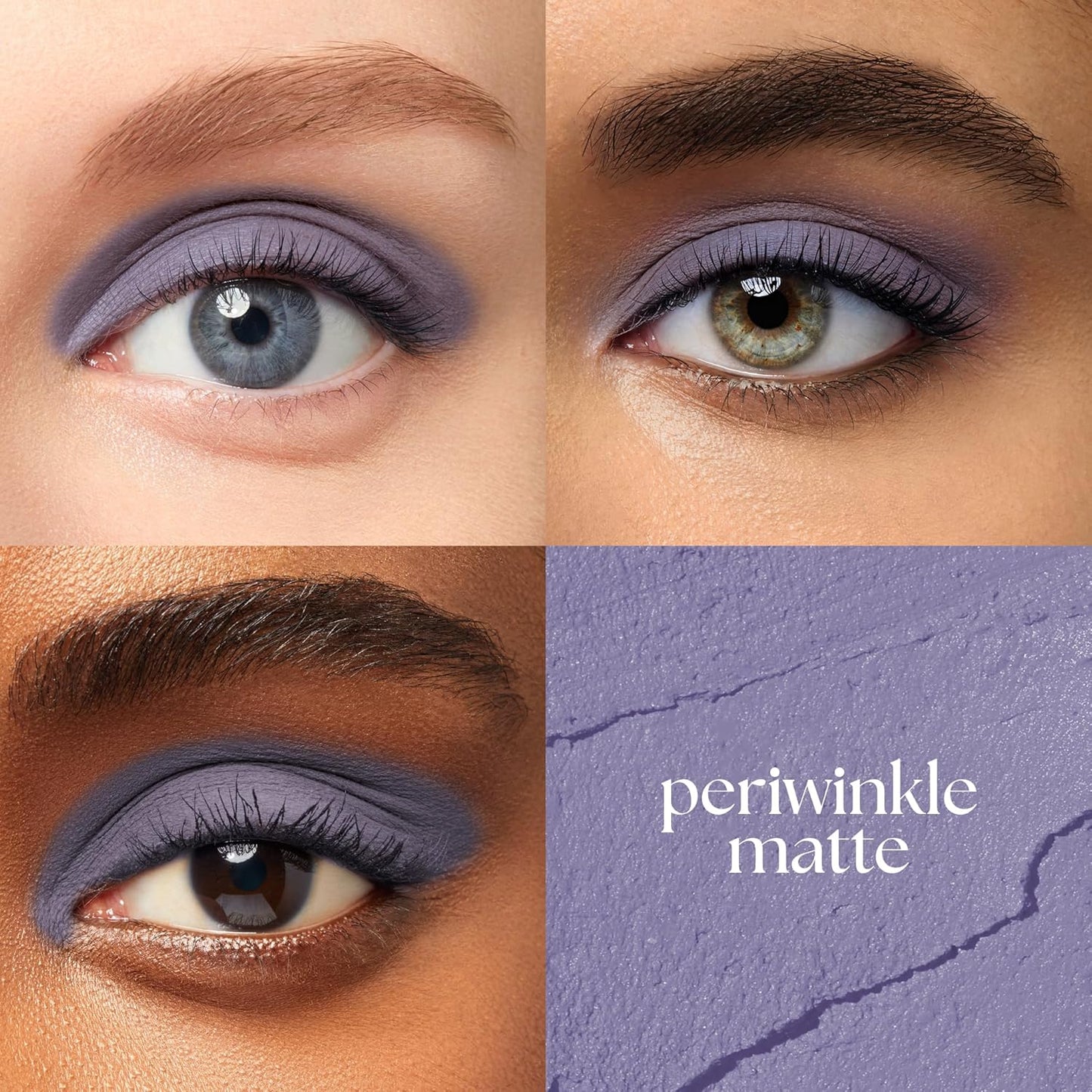 Julep Eyeshadow 101 Cream-to-Powder Waterproof Shadow Stick – Periwinkle Matte – Long-Lasting, Crease-Proof, Light Blue Purple Matte Cream Eyeshadow with Built-in Smudger