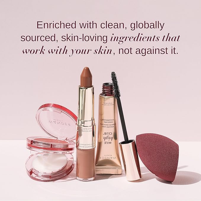 Wander Beauty Double Date Lip & Cheek - Suite Talker/Swipe - 4-in-1 Cream Blush & Lip Tint - Blush, Lip Moisturizer, Lip Balm & Eye Gloss- Multitasking Eye, Cheek & Lip Makeup With Green Tea - 0.07 oz