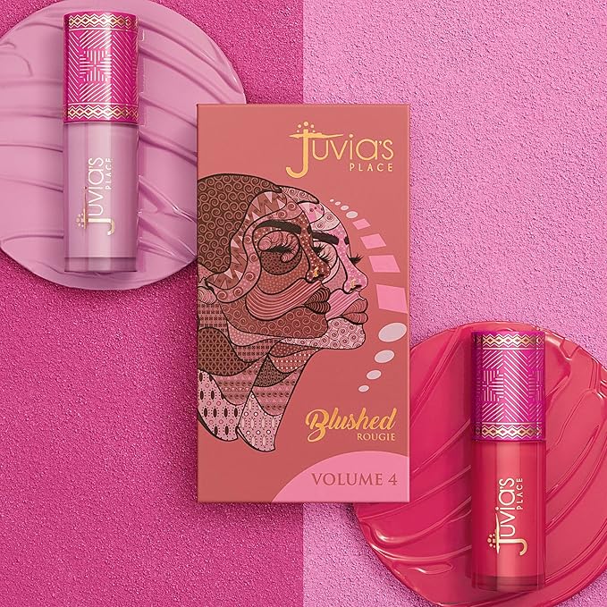 Juvia's Place Blushed Liquid Blush BarbieRose - Dewy Tint Cheeks Makeup Glow Pigment Effortless Beauty Long Lasting Cosmetics Soft Creamy Natural Buildable All Skin Color Light Flawless Finish Blend