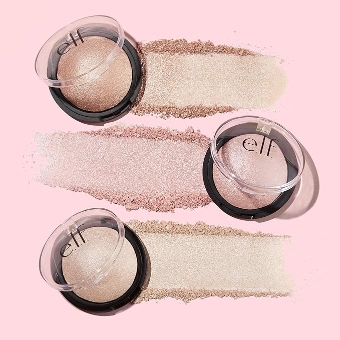 e.l.f. Baked Highlighter, Sheer Shimmering Color, Blush Gems, 0.16 Ounce