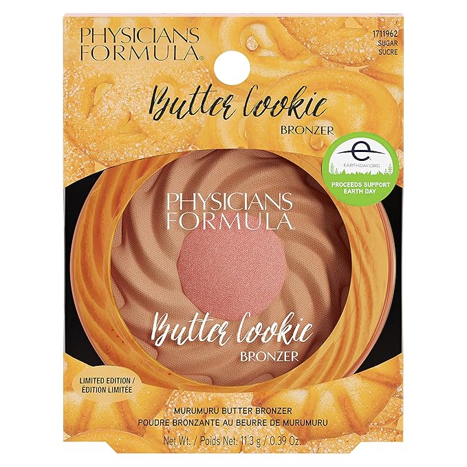 Physicians Formula Murumuru Butter Bronzer Face Makeup, Cheat Day Donut, Sugar (Pack of 2)