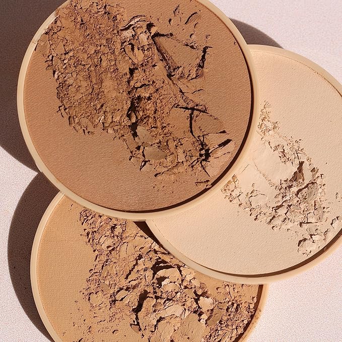 Wander Beauty Wanderlust Powder Foundation - Rich Deep - Blurs & Evens Skin Tone - Perfects & Hydrates With Hyaluronic Acid, Aloe, Honeysuckle, & Vitamin E - Lightweight, Buildable Coverage - 0.31 oz