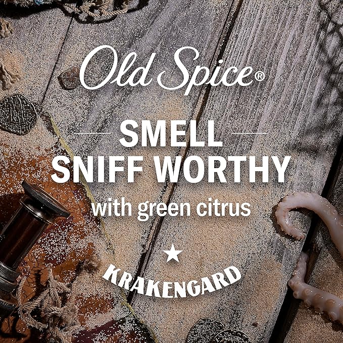 Old Spice Body Wash for Men, Krakengard, Long Lasting Lather, 24 FL OZ (Pack of 4)